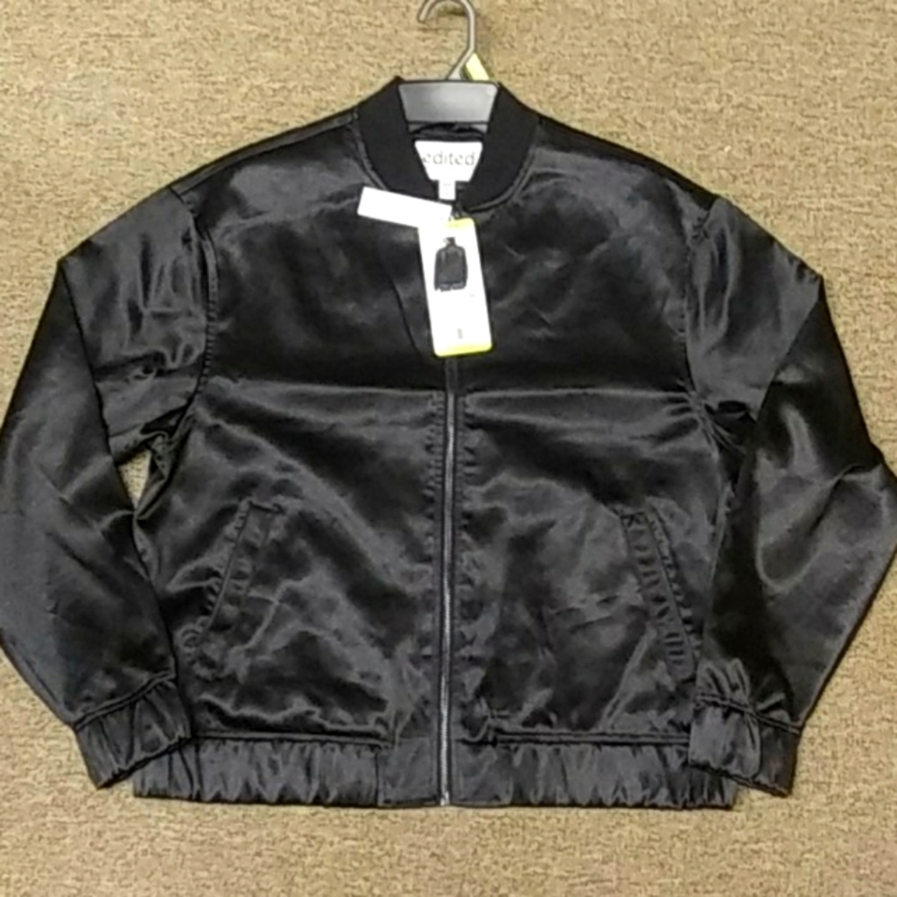 Bomber Jacket - Black, Size: Medium